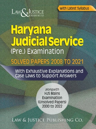 Haryana Judicial Service (Pre.) Exam – Solved Papers