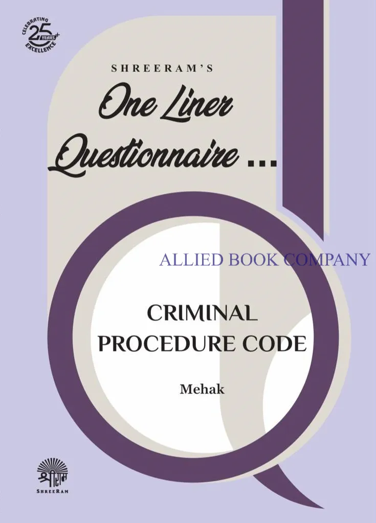 One Liner Questionnaire – Criminal Procedure Code